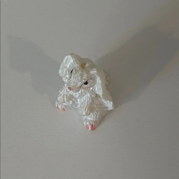 Vintage collectible long eared Bunny Figurine mini resin rabbit Easter decor - Picture 7 of 10